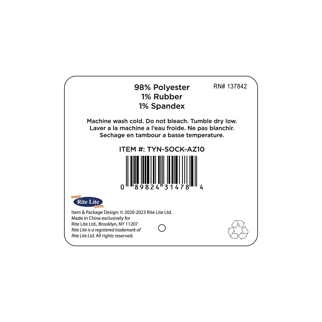 TYN-SOCK-AZ10_INFO