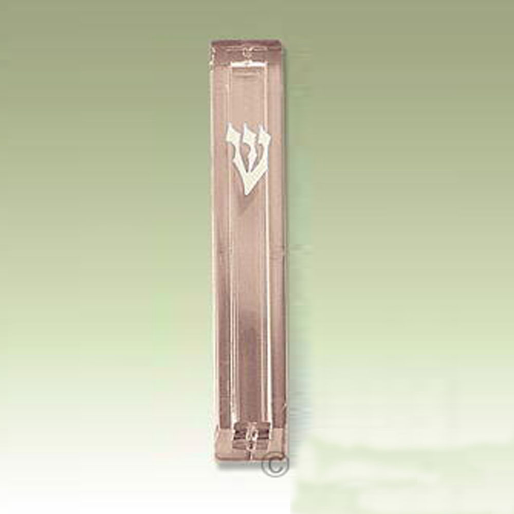 5.75" Clear Lucite Mezuzah