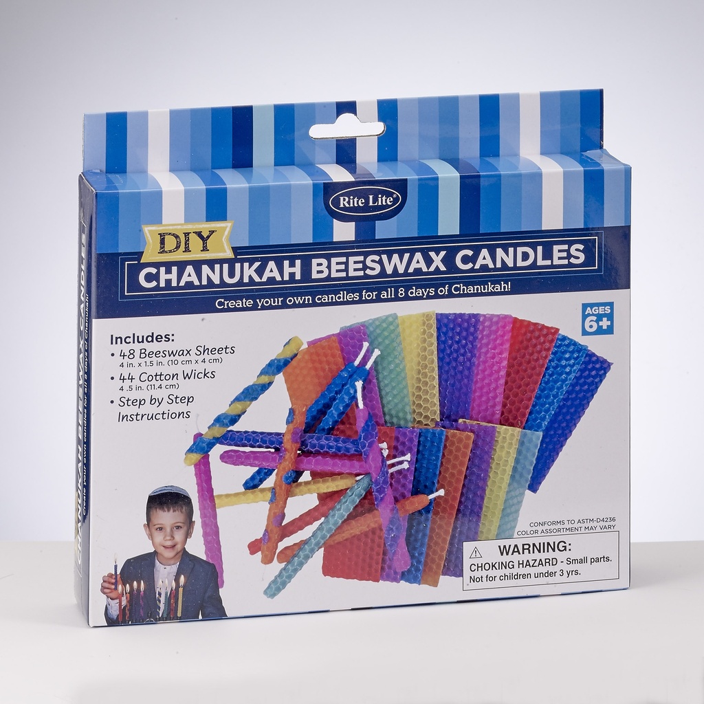 Design Your Own Chanukah Beeswax Candles Kit