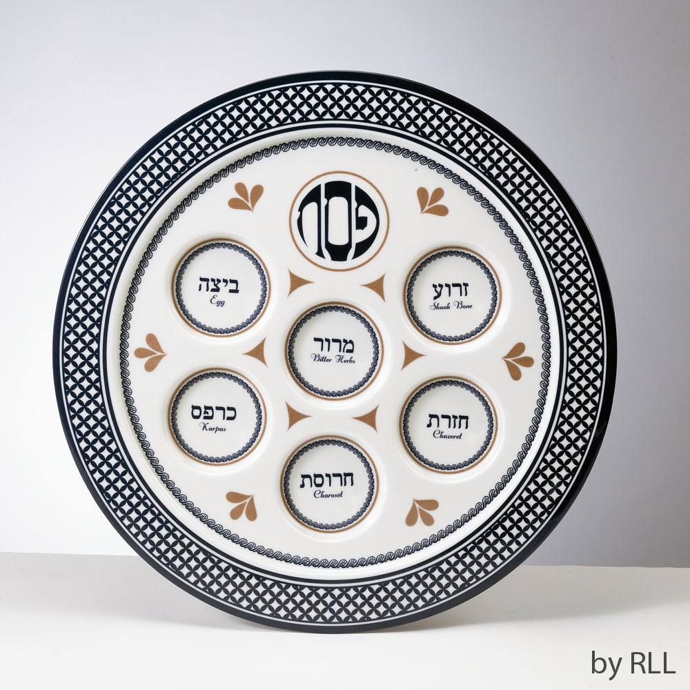 "Seder Traditions" Melamine Seder Plate