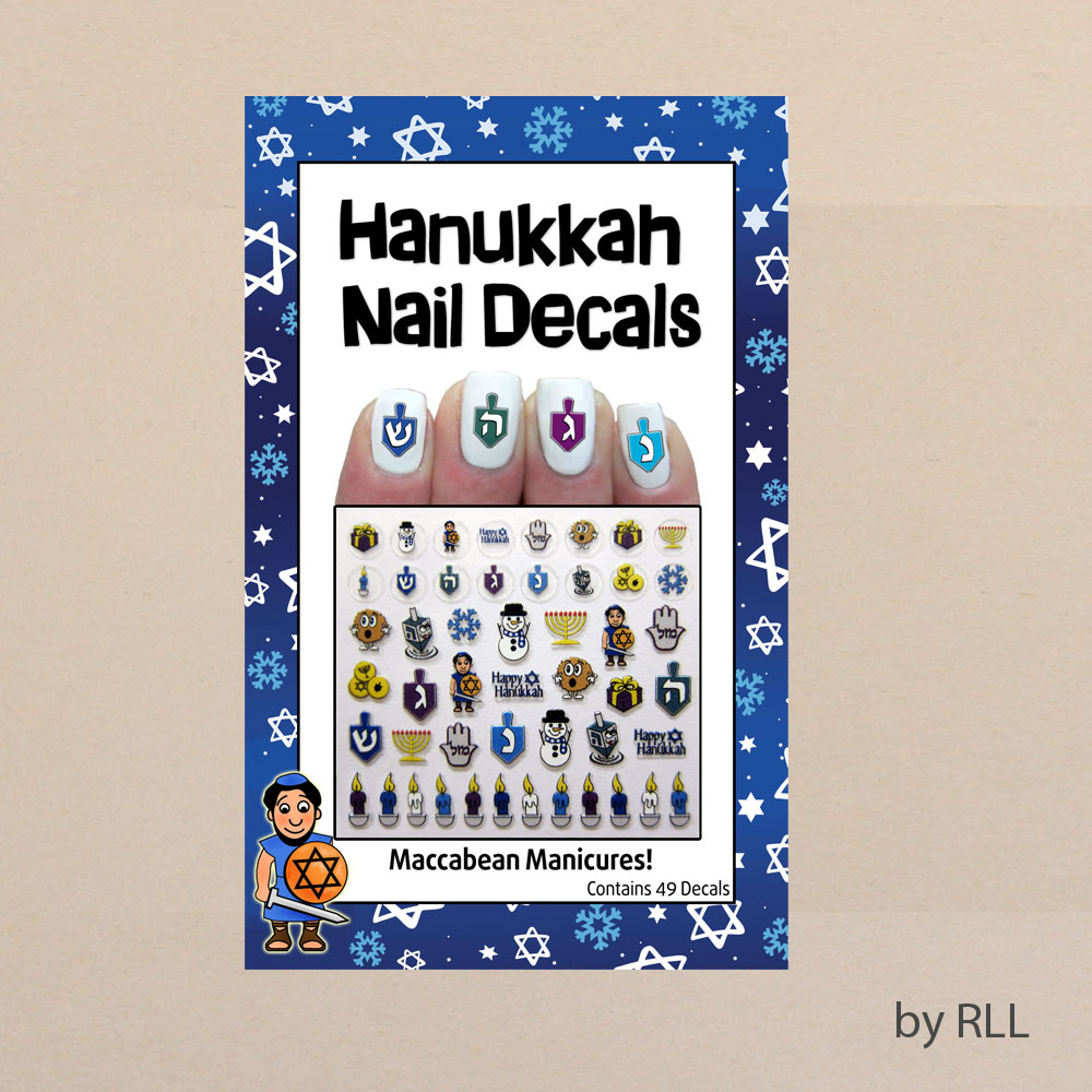 Midrash Manicures Hanukkah Nail Decals