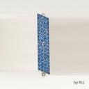 Blue Glitter Enamel Mezuzah 5"