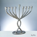 "Facets of Light" Aluminum Menorah 
