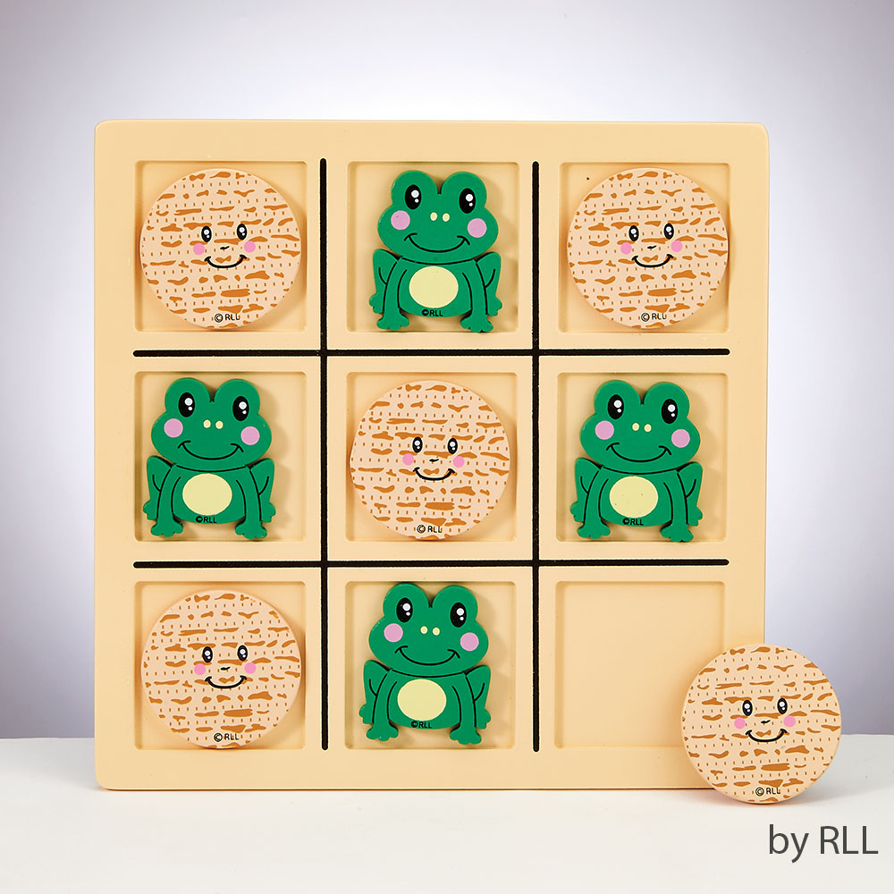 Tic Tac Toad Wood Game  