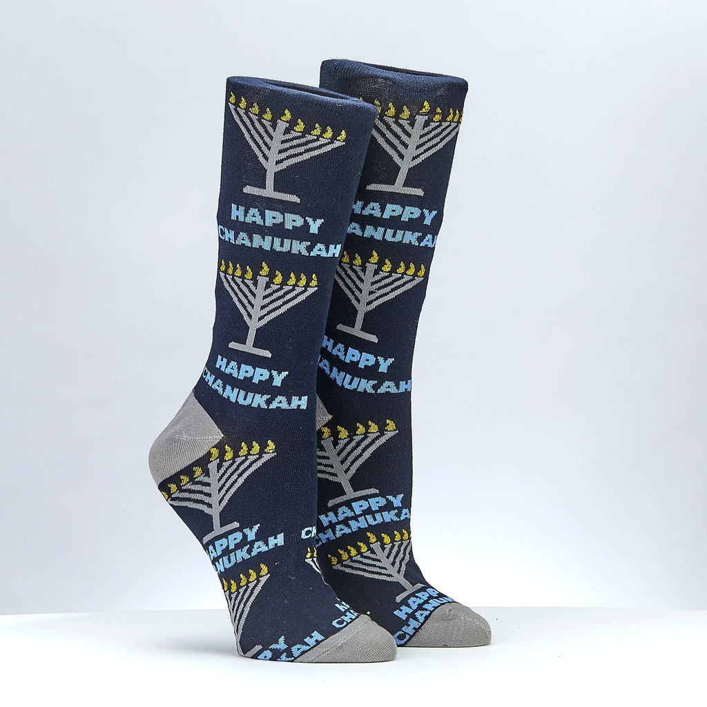 "Rambam Menorahs"  Adult Crew Socks