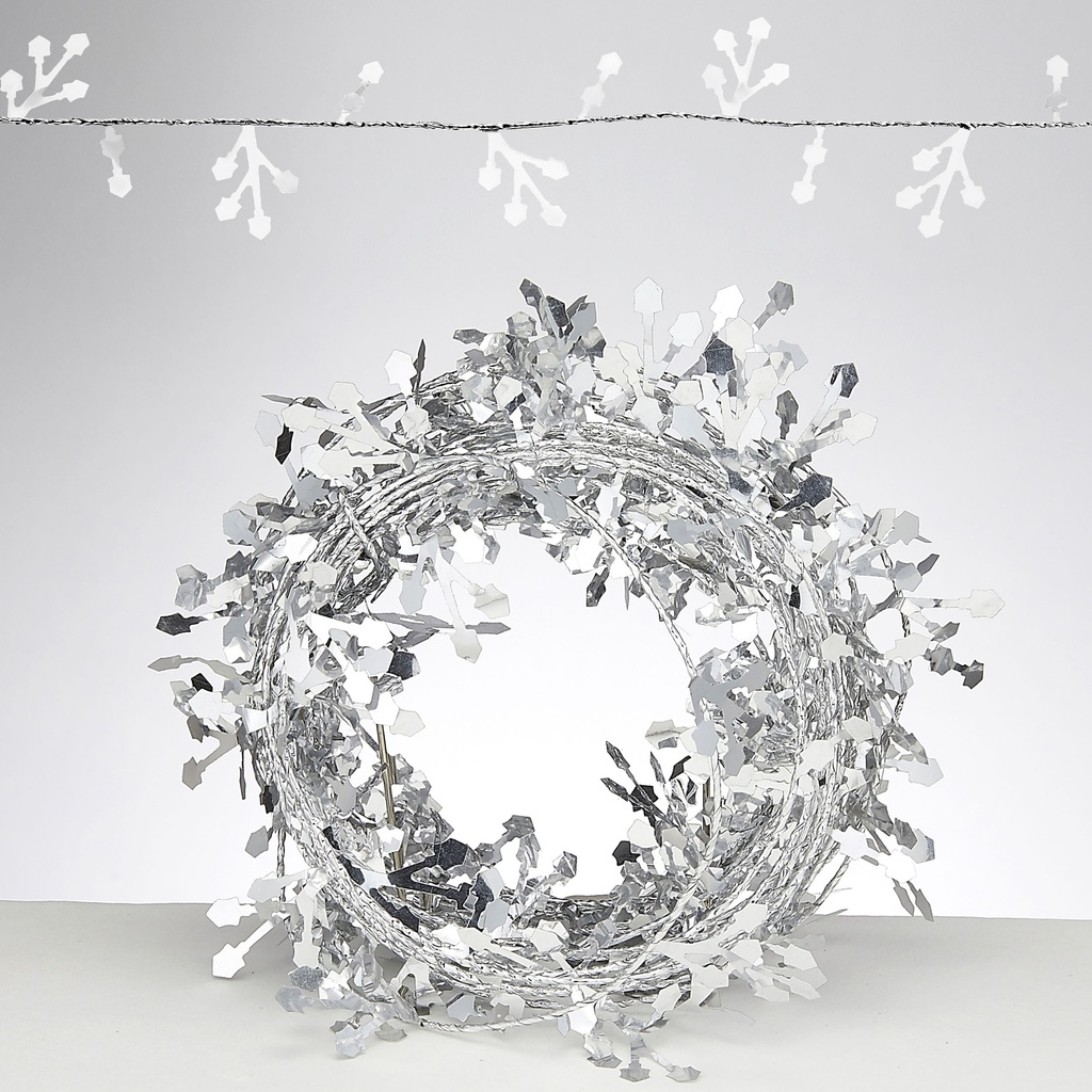 Chanukah Wire Garland With Silver Dreidels