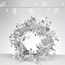 Chanukah Wire Garland With Silver Dreidels