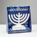 "Go Menorah"™ - Light It Anywhere - Pearl White
