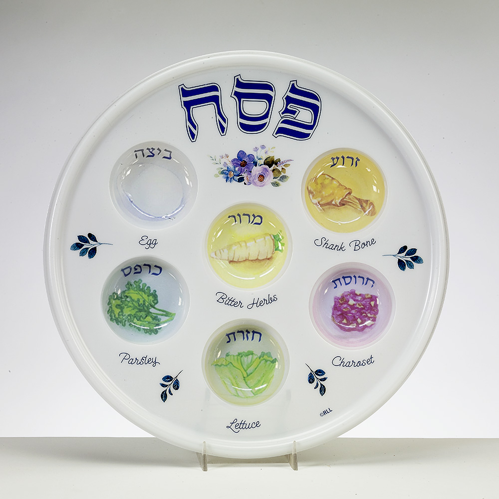 Printed Disposable  Seder Plate