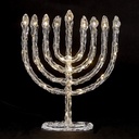 LED Twinkling Menorah Decoration