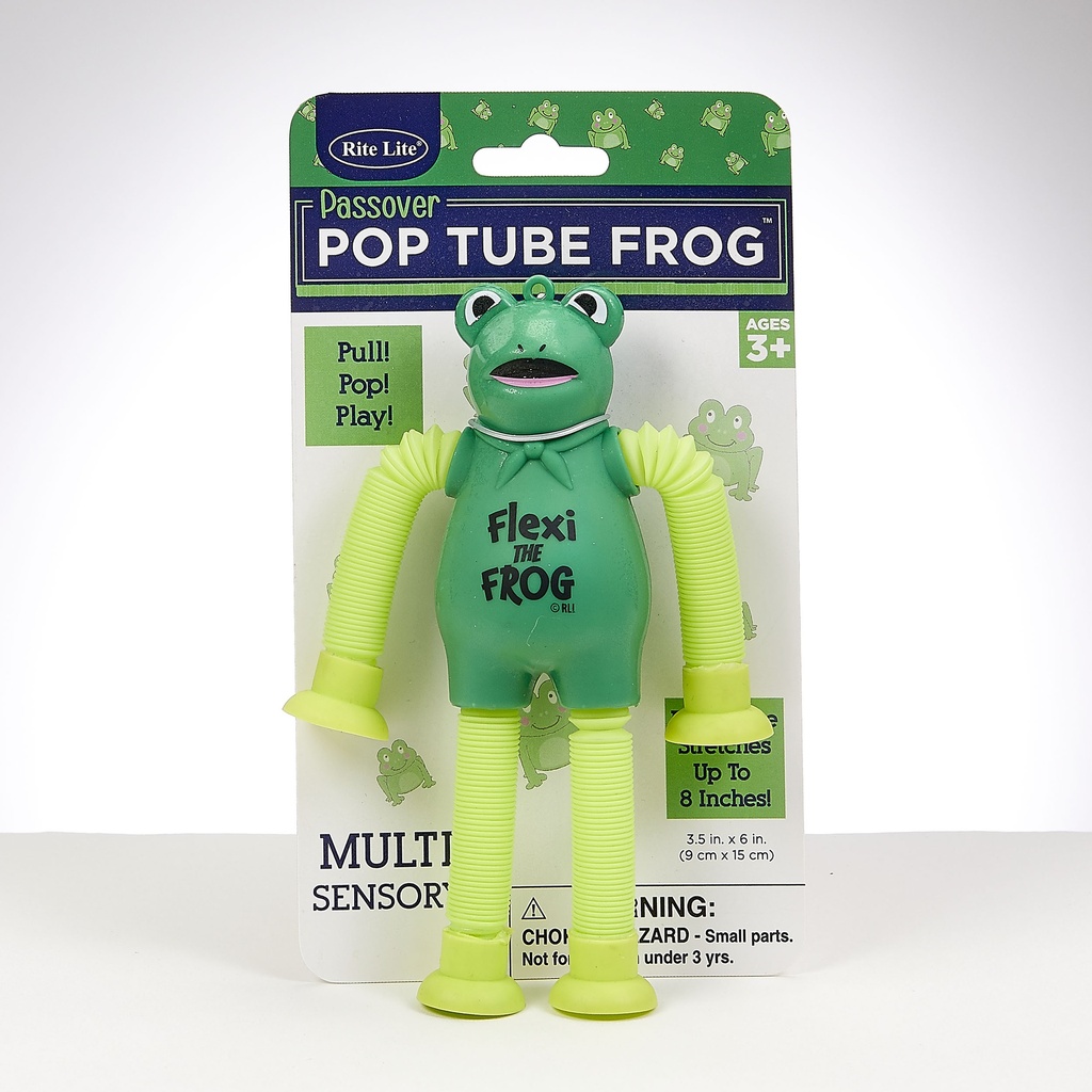 Passover "Flexi The Frog" Pop Tube Toy