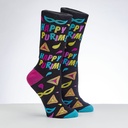 "Happy Purim" Adult Crew Socks