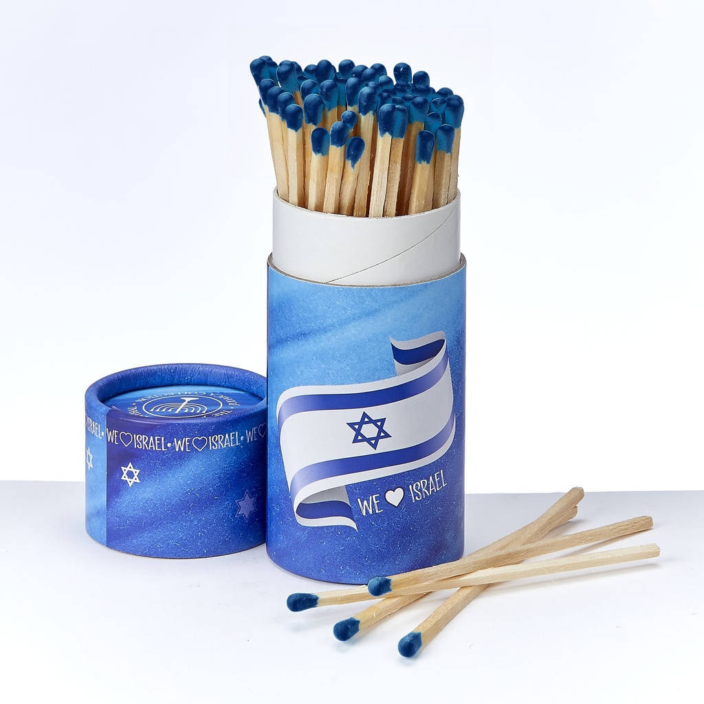 "We Love Israel" Long Matches in Gift Box