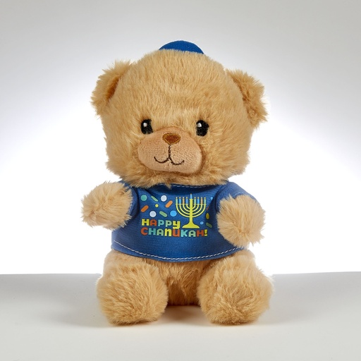 [TY-TEDDY-2] "Happy Chanukah"  Plush Teddy Bear