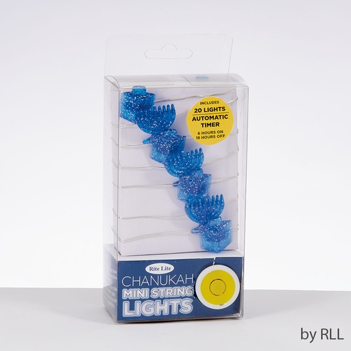 [B-HL-200] Battery Op. Mini String Lights w/ Dreidels&Menorahs