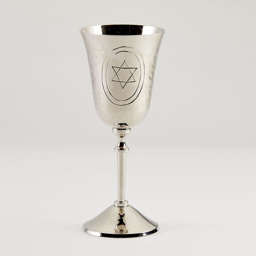 [KC-2050-N] Silvertone Kiddush Cup 6"