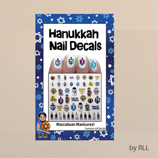 [MM-HAN] Midrash Manicures Hanukkah Nail Decals