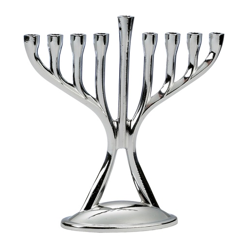 [M-17006-N] Silvertone Modern Mini Modern Menorah