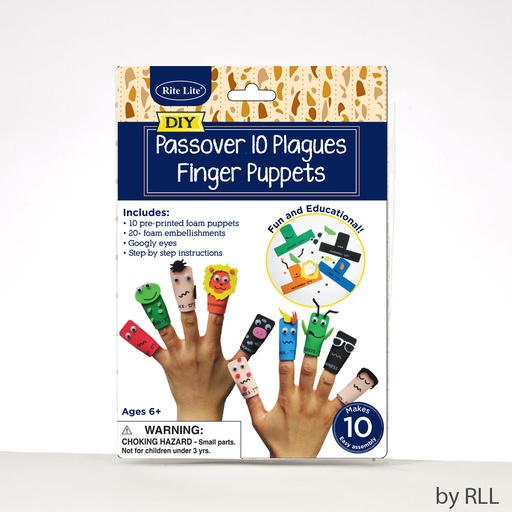 [TYKP-PUP] Ten Plagues Foam Finger Puppet Kit