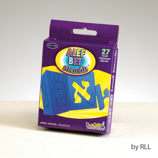 [TYAB-1-S] 2" High Small Alef Bet Paper Stencils