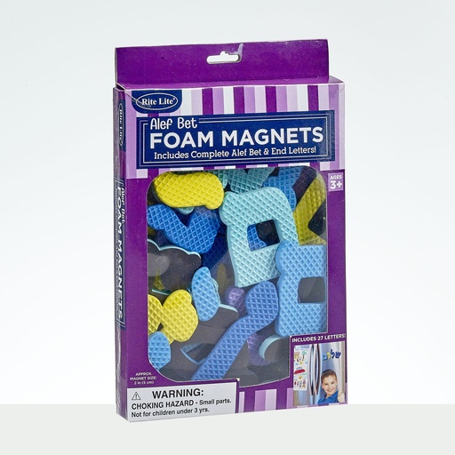 [TYAB-MAG] Alef Bet Foam Magnets, 27 Letters