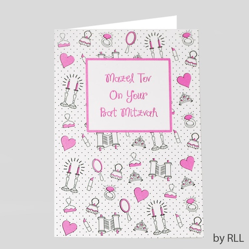 [E2069] Bat Mitzvah Counter Card