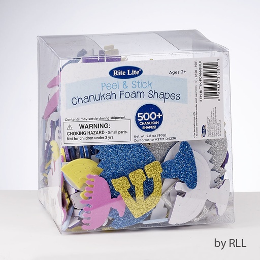 [TYK-FOAM-BULK] 500+ Chanukah Foam Shapes, Including Glitter Shapes!