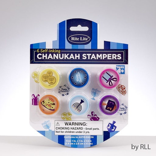 [TY-14446] Set of 6 Chanukah Stampers