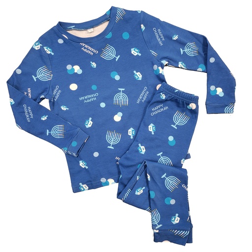 [TYN-PAJ-5] Chanukah Pajamas For Kids Size 4T-5T