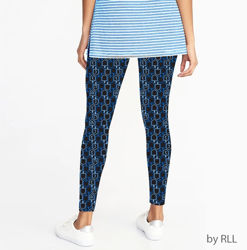 [TYN-27] Dreidel Design Adult Chanukah Leggings 