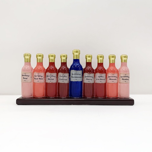 [MFR-26] Fine Wines  Handpainted Ceramic Menorah