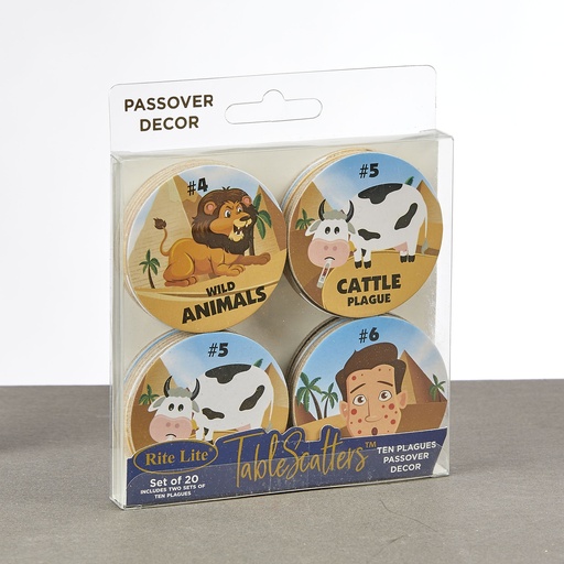 [TYPPN-DECO-2] Passover Tablescatters, 2 Sets of 10 Plagues