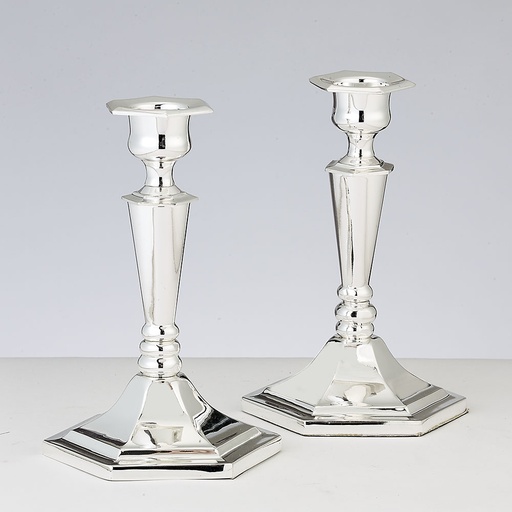[CSH-1701] Set of 2 Silverplated Candlesticks