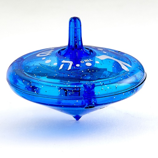 [DRW-44-D] Light Up Dreidel, Light Patterns, Blue & Silver Accents