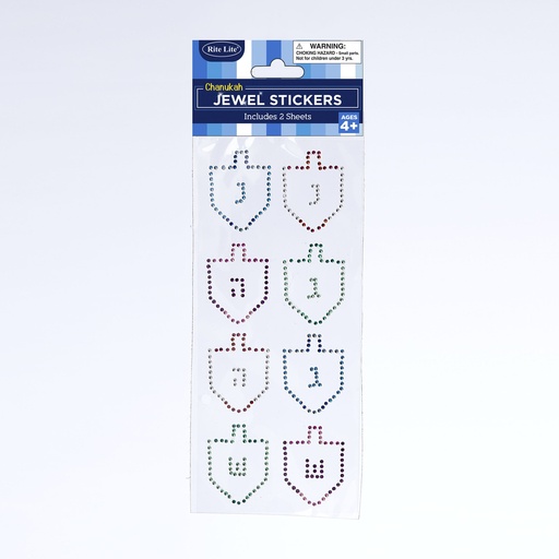 [TY-14355] Chanukah "Jewel" Stickers, 2 Sheets