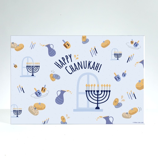 [ZH-MTGL-WHI] whimsical chanukah drip tray